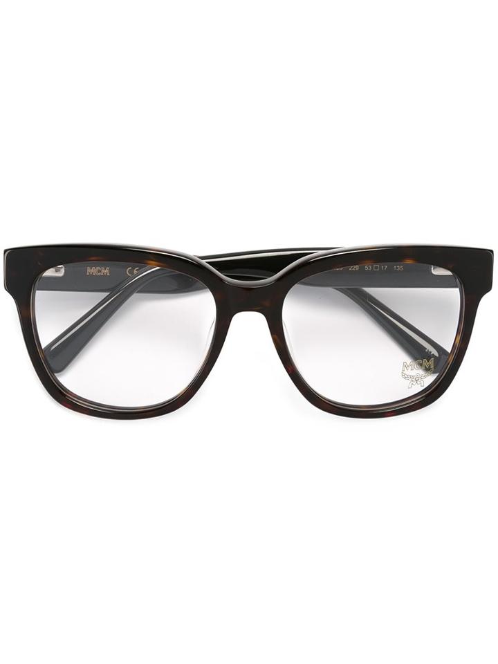 Mcm Oversized Optical Glasses, Black, Acetate/metal