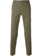 Pt01 Slim Chino Trousers, Men's, Size: 54, Green, Cotton/linen/flax/spandex/elastane