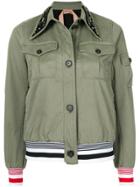 Nº21 Cropped Military-style Jacket - Green