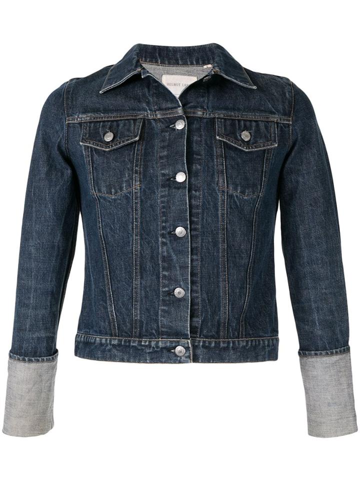 Helmut Lang Pre-owned 1990's Turn Up Sleeves Denim Jacket - Blue