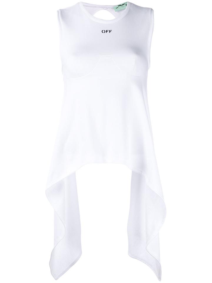 Off-white - Fitted Vest Top - Women - Cotton - S, White, Cotton