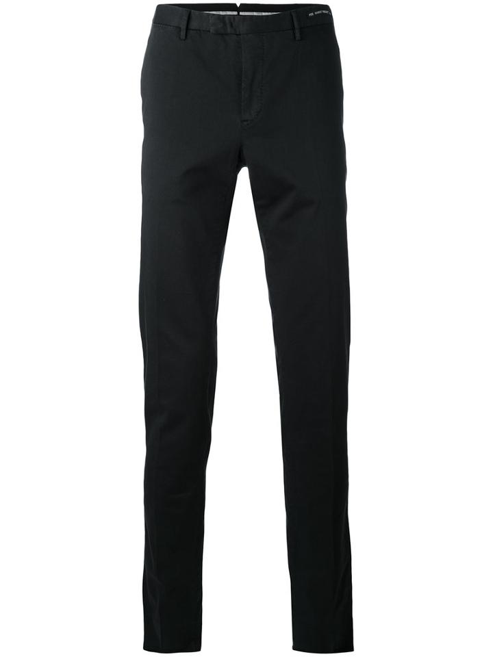 Pt01 - Skinny Tailored Trousers - Men - Silk/cotton/spandex/elastane - 56, Black, Silk/cotton/spandex/elastane
