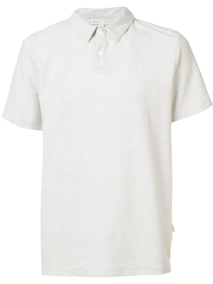 Onia 'alec' Polo Shirt, Men's, Size: Medium, Grey, Spandex/elastane/rayon/cotton