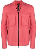 Stone Island Shadow Project Patch Pocket Zipped Cardigan - Pink &