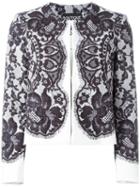 Boutique Moschino Lace Layer Jacket, Women's, Size: 48, Blue, Polyester/other Fibers