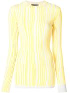 Calvin Klein 205w39nyc Striped Sweater - Yellow