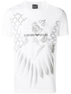 Ea7 Emporio Armani Contrast Logo T-shirt - White