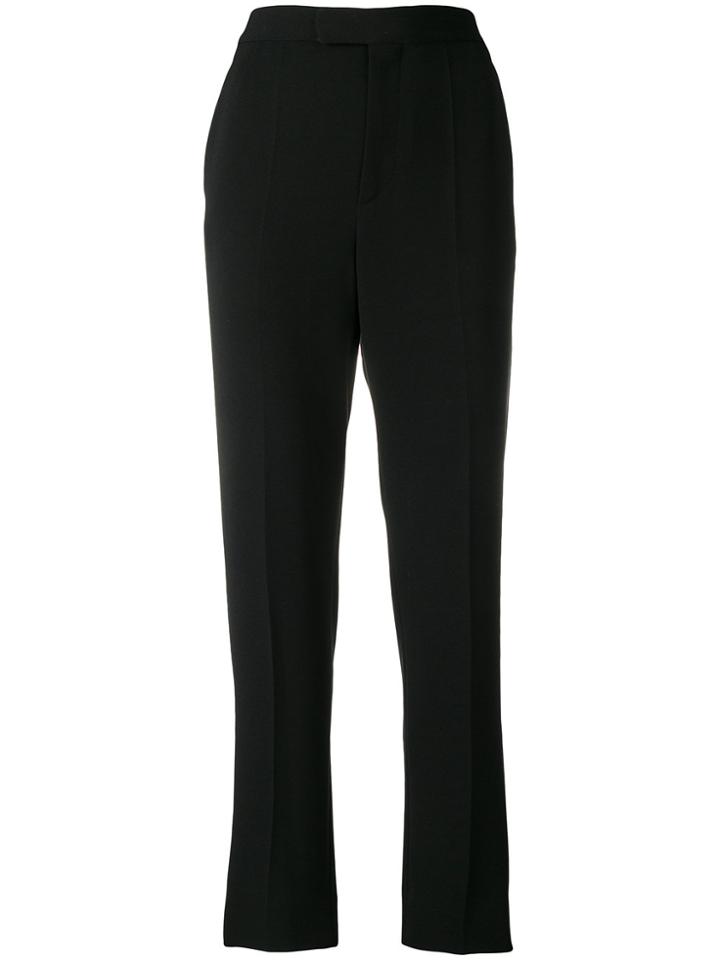 Maison Margiela High-waisted Straight Leg Trousers - Black