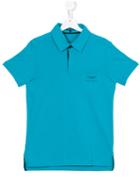 Aston Martin Kids - Logo Polo Shirt - Kids - Cotton - 16 Yrs, Blue