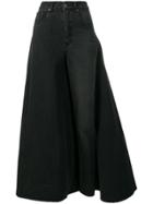 Y/project Deconstructed Skirt Jeans - Black