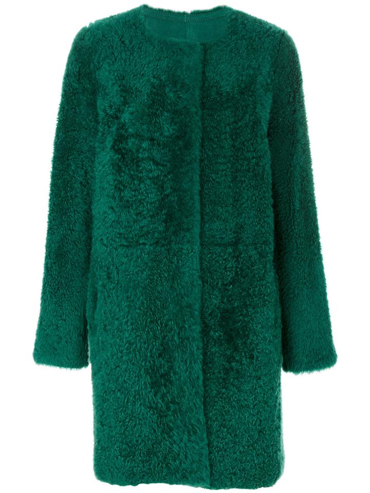 Yves Salomon Four Merinos Coat - Green