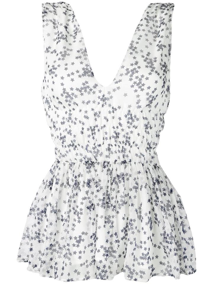P.a.r.o.s.h. Star Print Top - White