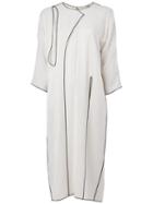 Maison Rabih Kayrouz Contrast Piped Trim Dress