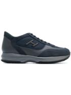 Hogan Panelled H Sneakers - Blue