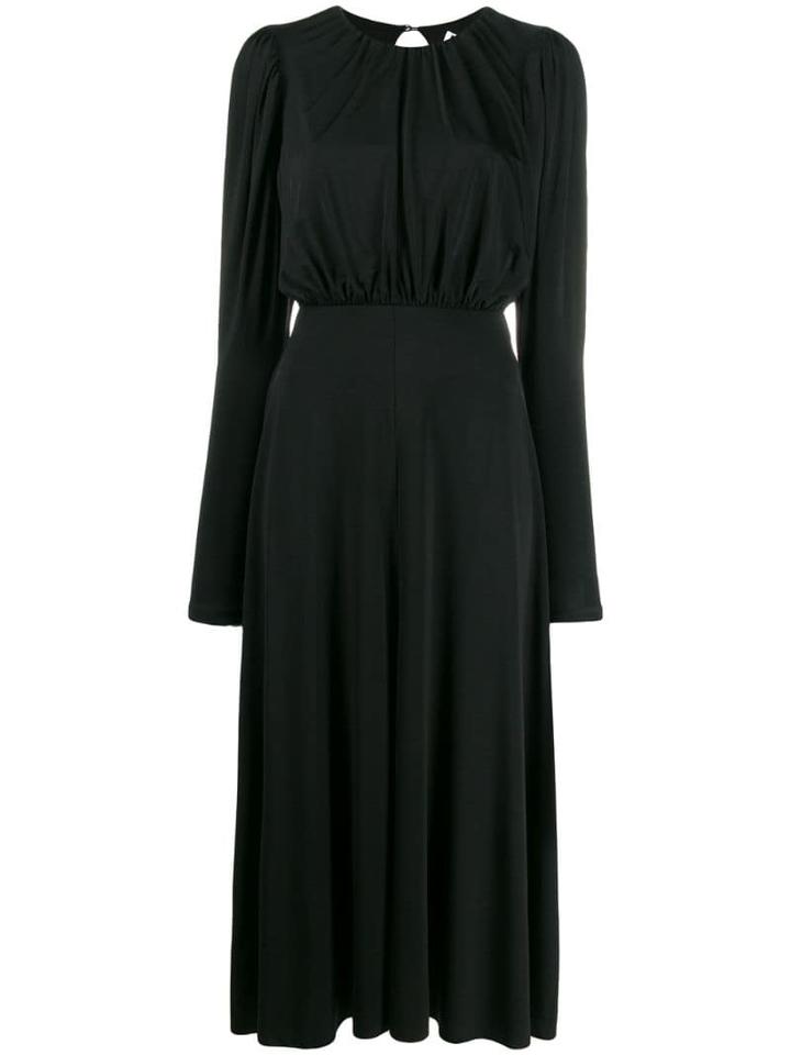 Rotate Open Back Dress - Black