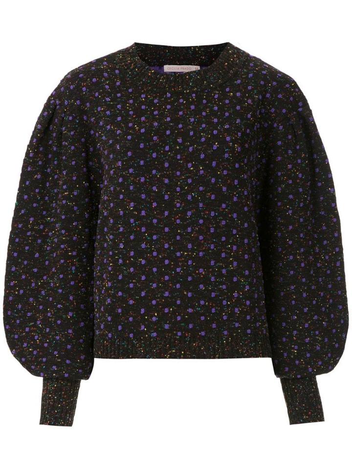 Cecilia Prado Polka Dot Knitted Jumper - Black