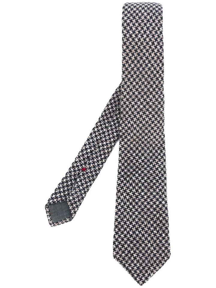 Brunello Cucinelli Houndstooth Tie