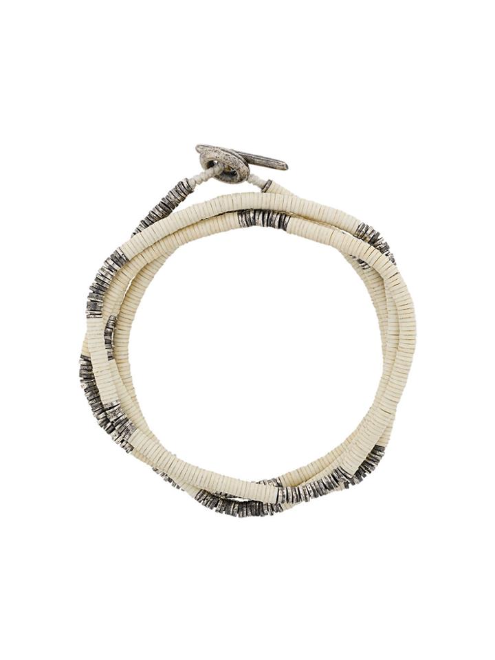 M. Cohen Multi Strand Beaded Bracelet - Nude & Neutrals
