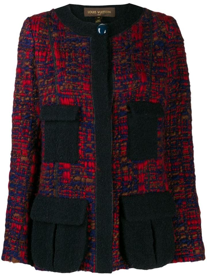 Louis Vuitton Pre-owned Bouclé Tweed Buttoned Jacket - Blue