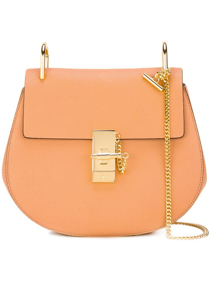 Chloé - Drew Shoulder Bag - Women - Lamb Skin/metal (other) - One Size, Women's, Nude/neutrals, Lamb Skin/metal (other)