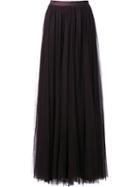 Needle & Thread High-rise Draped Long Skirt, Women's, Size: 2, Black, Polyester/nylon