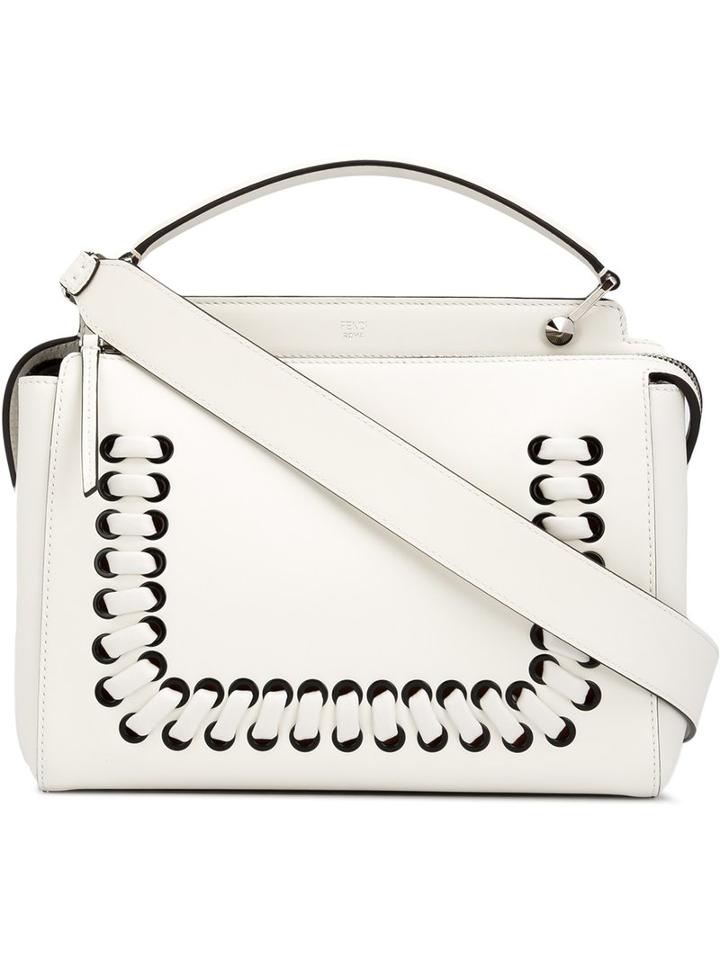 Fendi - 'fashion Show Dotcom' Tote - Women - Leather - One Size, White, Leather