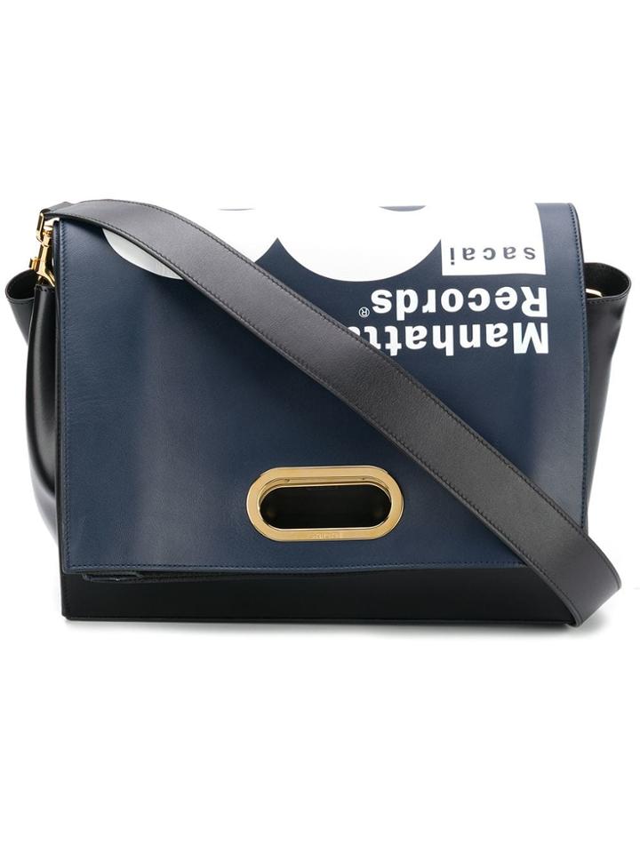Sacai Manhattan Records Shoulder Bag - Blue