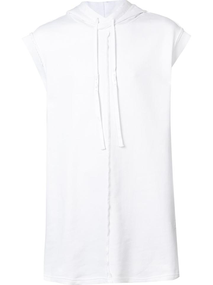 Damir Doma Hooded Sleeveless T-shirt, Men's, Size: Medium, White, Cotton