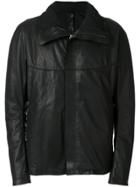 Isaac Sellam Experience High Collar Leather Jacket - Black