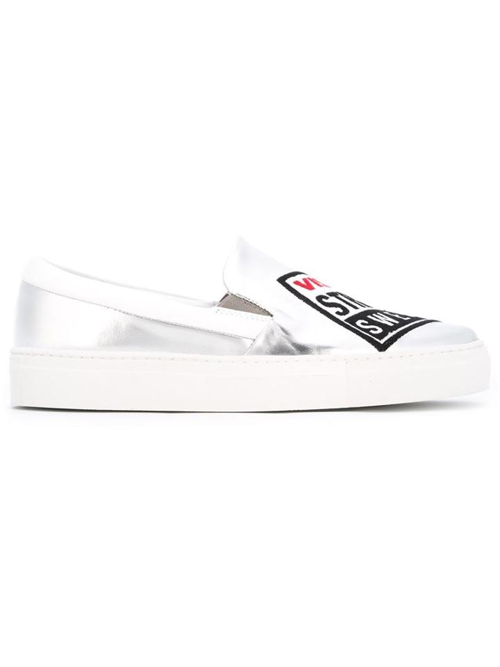 Swear Vision Street Wear X Swear Sneakers, Women's, Size: 41, Grey, Leather/rubber