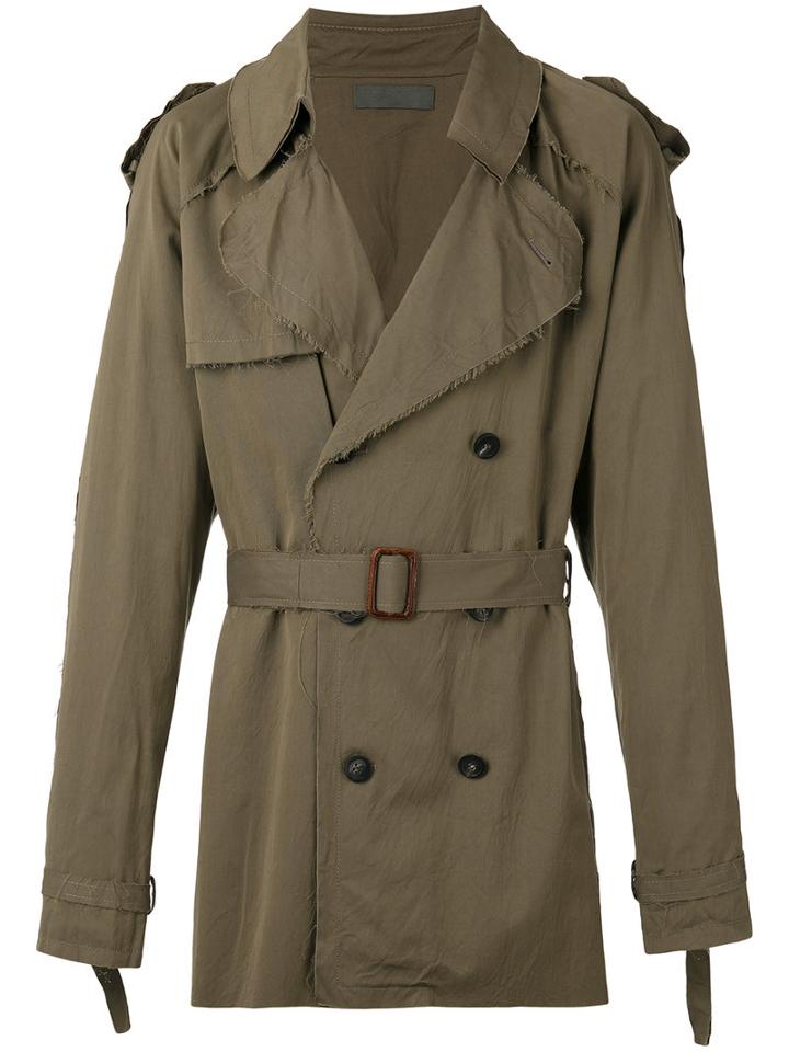 Di Liborio - Loose Fit Trench Coat - Men - Cotton/viscose - 50, Brown, Cotton/viscose