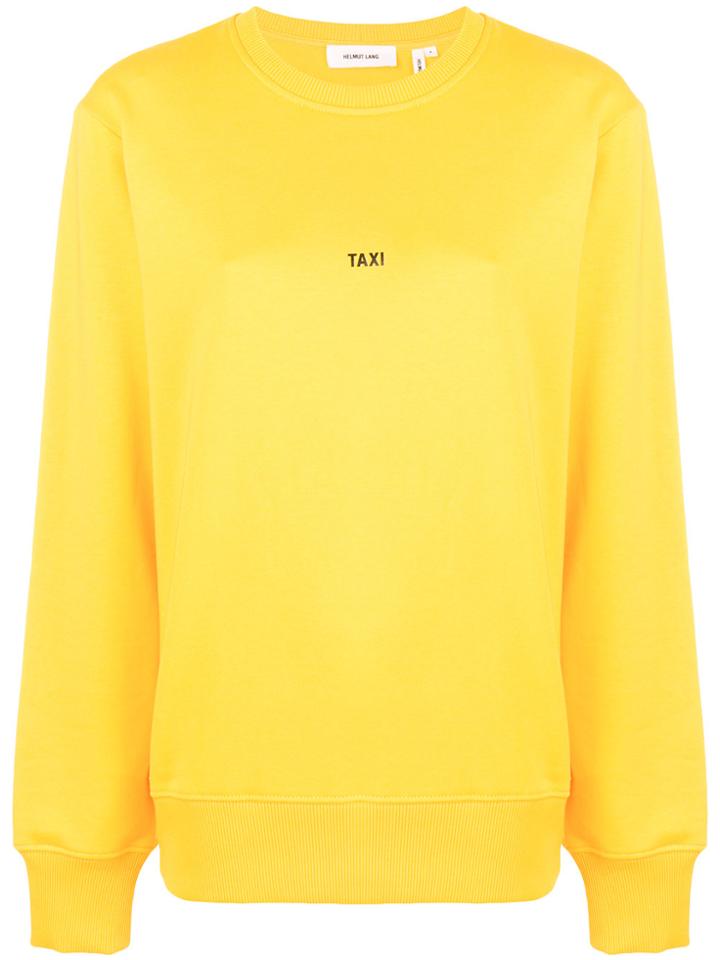 Helmut Lang Taxi Sweatshirt - Yellow & Orange