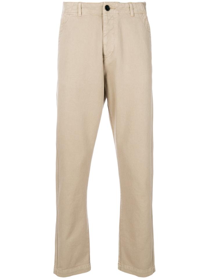 Officine Generale Straight Trousers - Nude & Neutrals