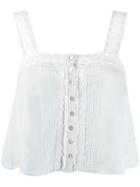 Love Shack Fancy Daisy Top - Blue