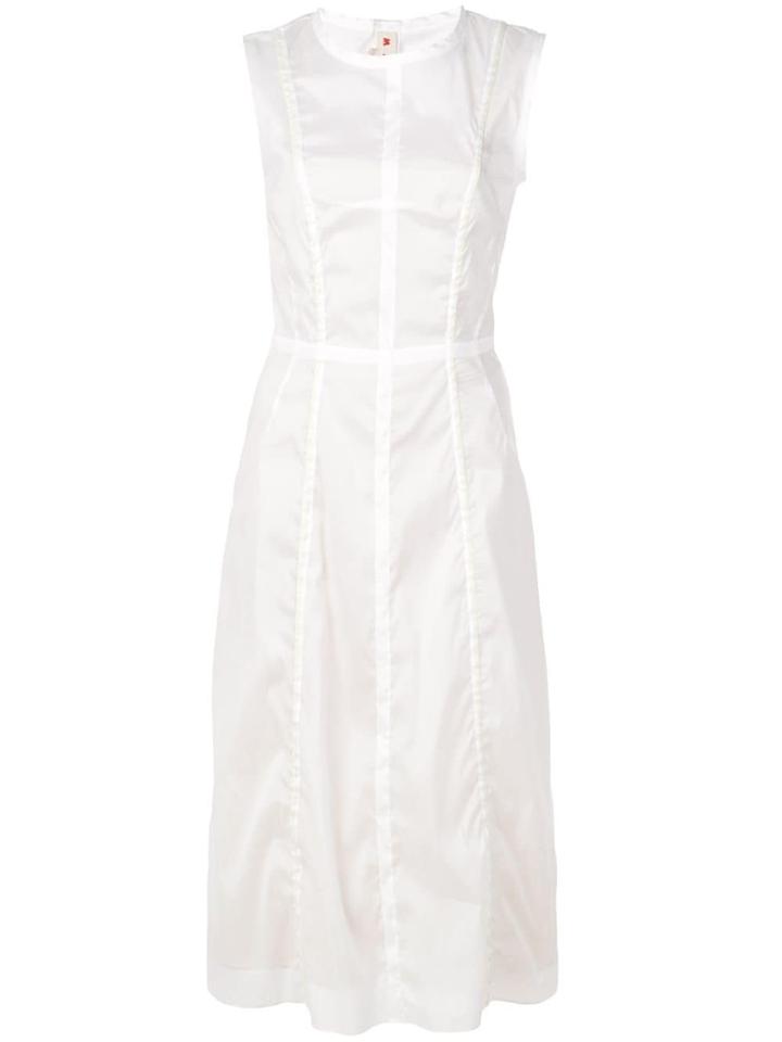 Marni Pleat Detail Dress - White