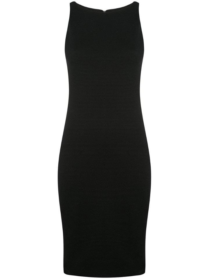 Emporio Armani Classic Fitted Dress - Black