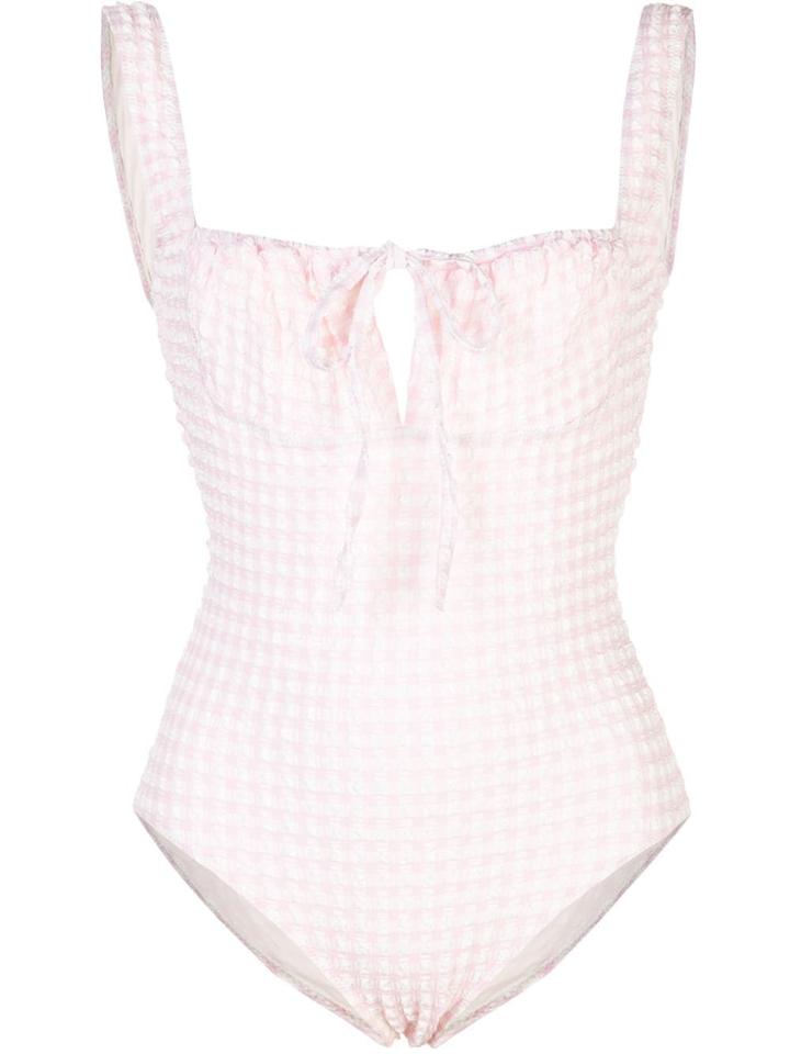 Solid & Striped The Ellery Gingham Swimsuit - Pink
