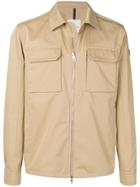 Moncler Zipped Shirt Jacket - Neutrals