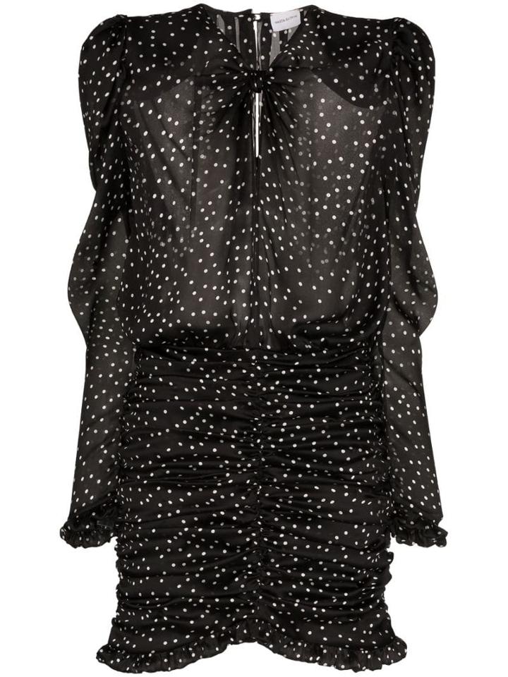 Magda Butrym Barletta Polka-dot Mini Dress - Black
