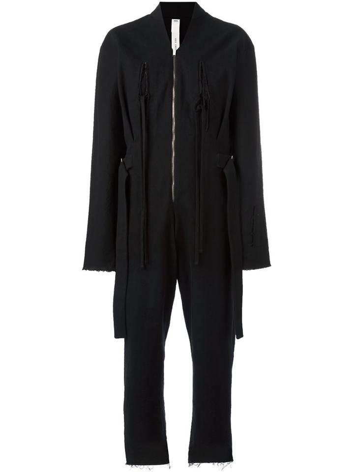 Damir Doma 'orwell' Jumpsuit, Women's, Size: Small, Black, Cotton/polyamide/virgin Wool