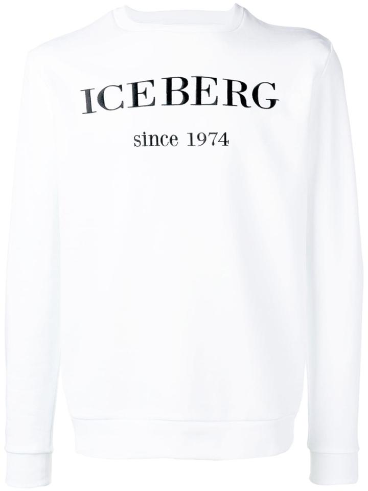 Iceberg Logo Pullover - White