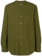 Attachment Mandarin Collar Shirt - Green