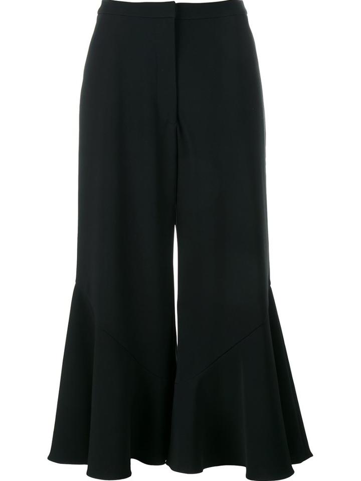 Peter Pilotto Flared Culottes, Women's, Size: 10, Black, Silk/spandex/elastane/acetate/viscose