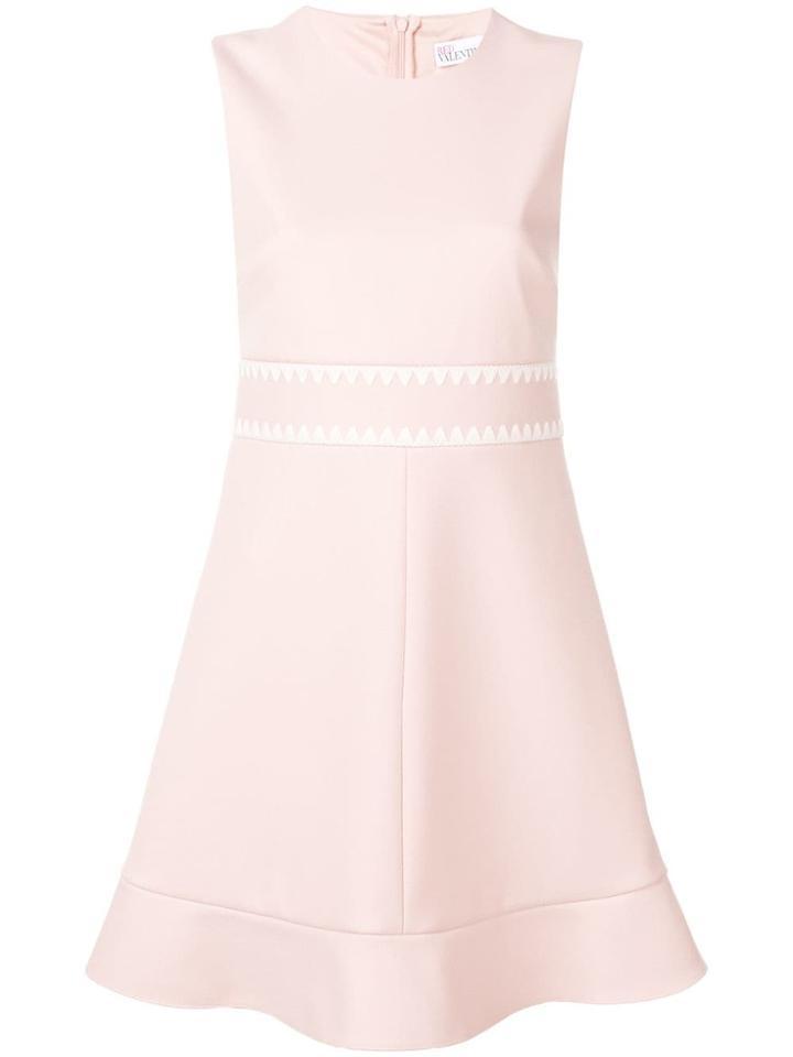Red Valentino Contrast Waist Midi Dress - Pink & Purple