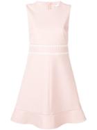 Red Valentino Contrast Waist Midi Dress - Pink & Purple
