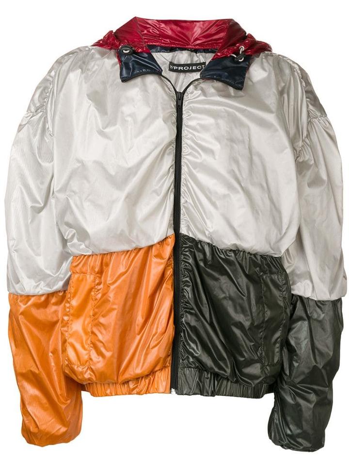Y/project Oversized Colour Block Jacket - Green