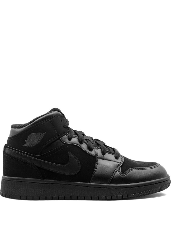 Jordan Teen Air Jordan 1 Mid (gs) Sneakers - Black
