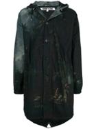 Mcq Alexander Mcqueen Printed Longsleeved Coat - Black