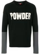 Perfect Moment Powder Colour Block Jumper - Black
