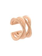 Eva Fehren 14kt Rose Gold Double X Ear Cuff